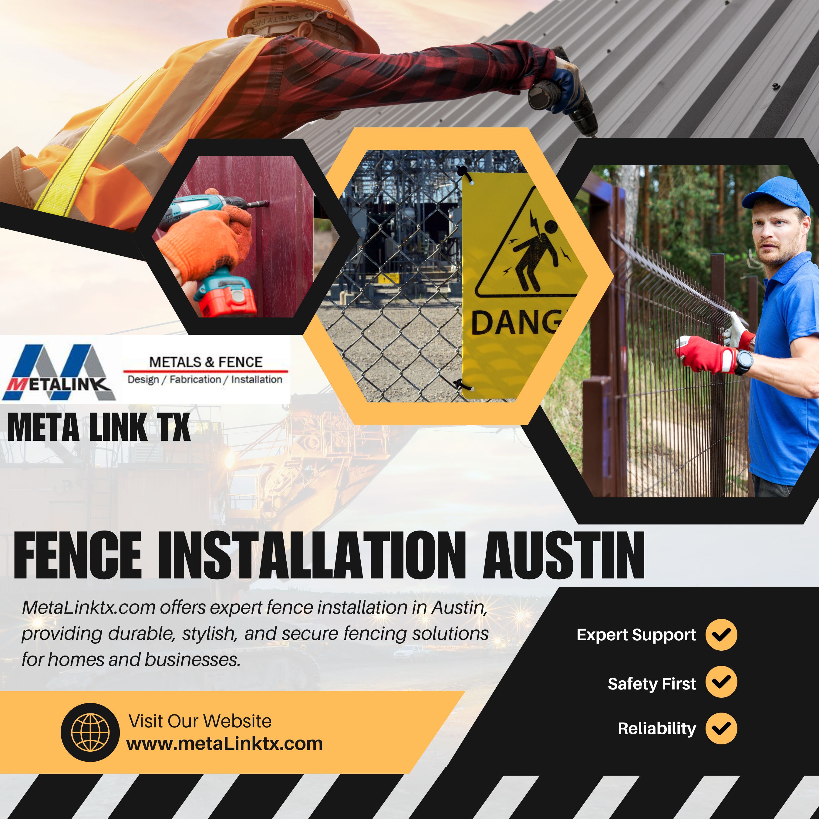 Security Fencing  Meta Link Tx - Texas - Austin ID1595888