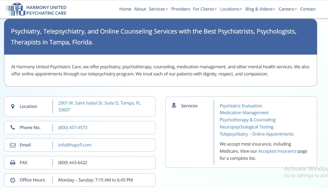 Psychiatrist For Mental Health in Tampa  Online Psychologic - Florida - Tampa ID1538463
