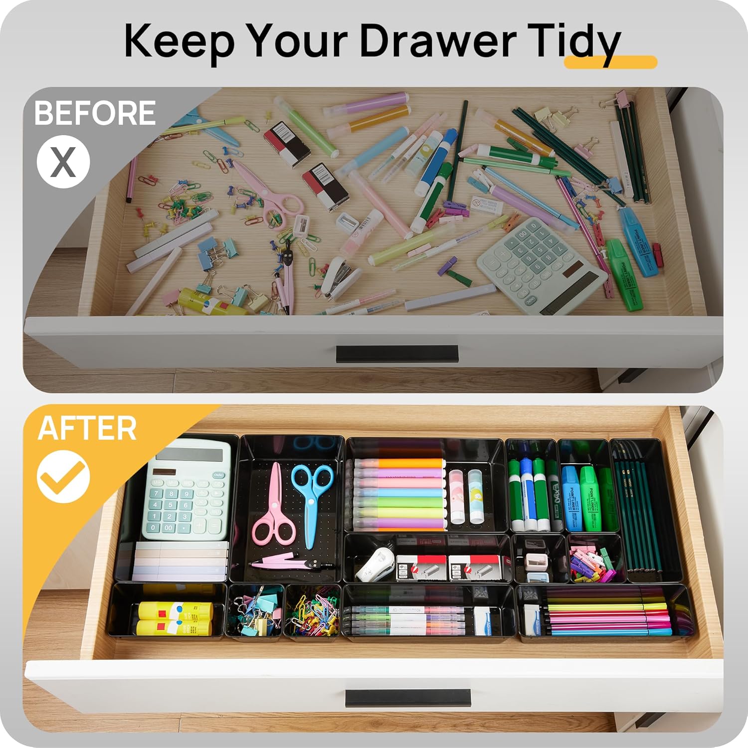 Vtopmart 25 PCS Office Desk Drawer Organizers Set Review - Nevada - Las Vegas ID1607315 2