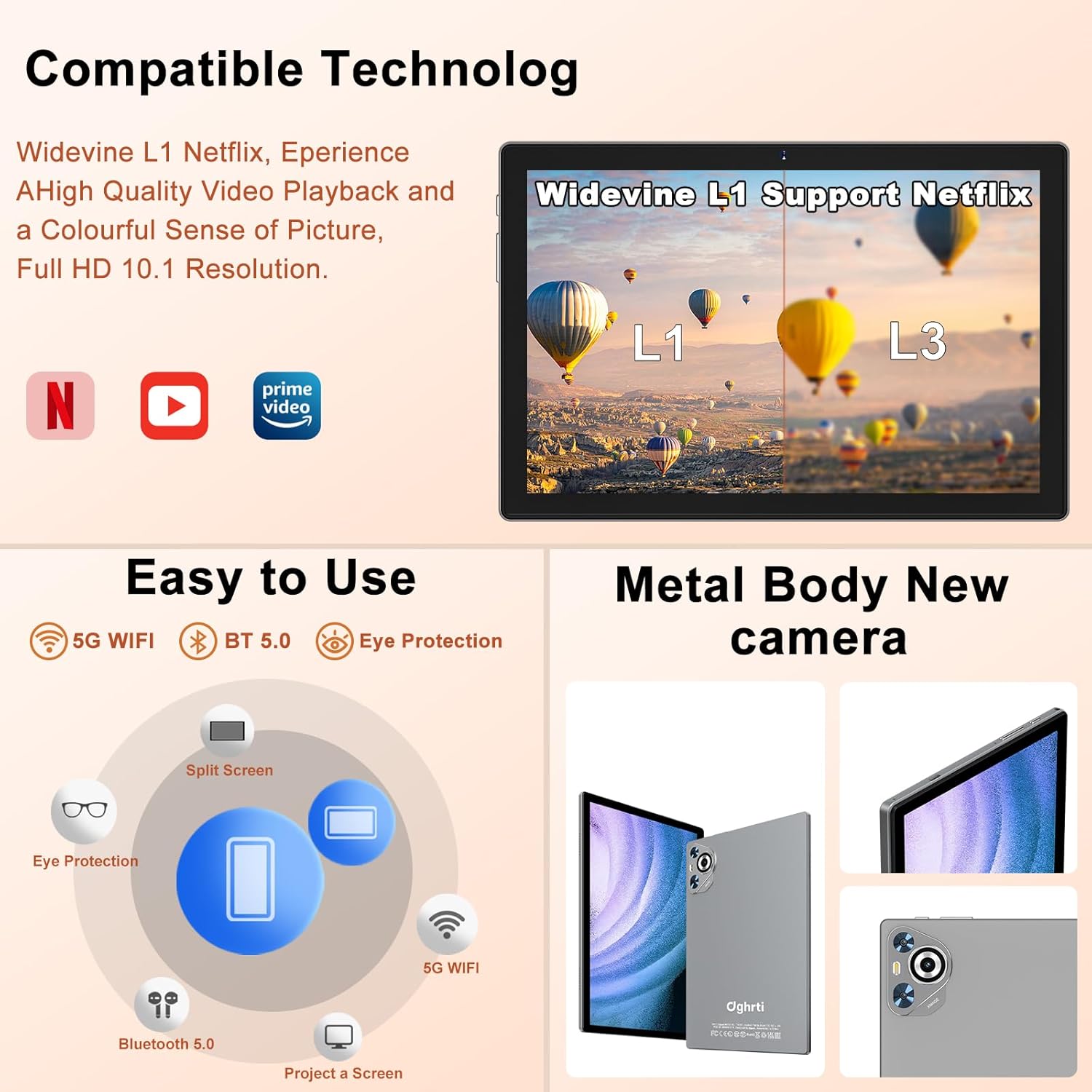 101 Inch Tablet 22GB RAM 128GB ROM 1TB Expansion Grey   - New York - Albany ID1593856 2