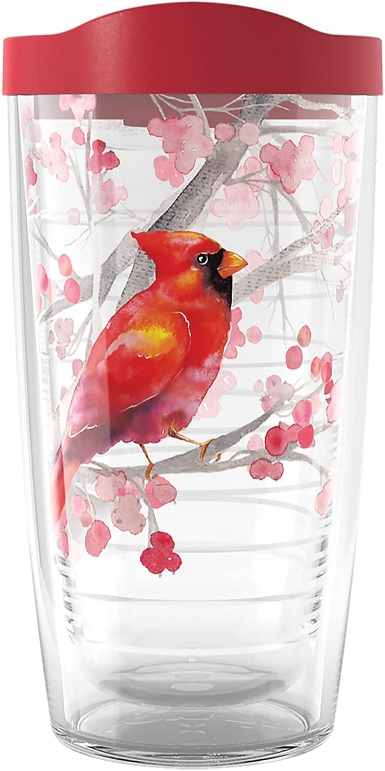 Tervis Christmas Holiday Cardinal and Berry Branches Made in - New York - Albany ID1594793