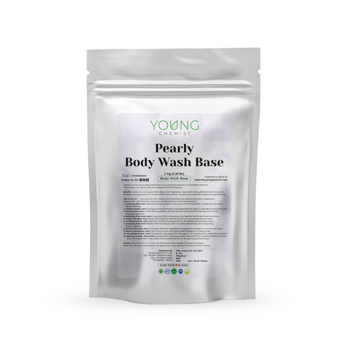 Pearly Bodywash Base Sulphate  Paraben Free - Arunachal Pradesh - Itanagar ID1591625