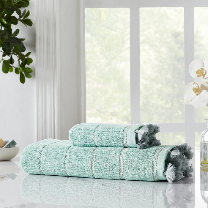 Shop Luxurious Dahlia Cameo Green Coloured Towel Online - Rajasthan - Jaipur ID1539616