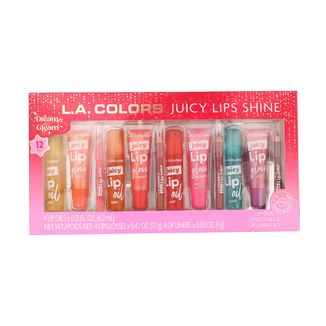 Buy LA Colors 12 Pcs Juicy Lips Set  Juicy Lips Shine  H - Delhi - Delhi ID1594161