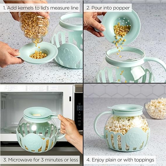 Ecolution Patented MicroPop Microwave Popcorn Popper with T - New York - Albany ID1552733