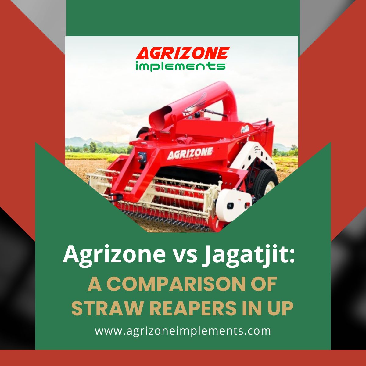 Agrizone vs Jagatjit A Comparison of Straw Reapers in UP - Uttar Pradesh - Mathura ID1548788
