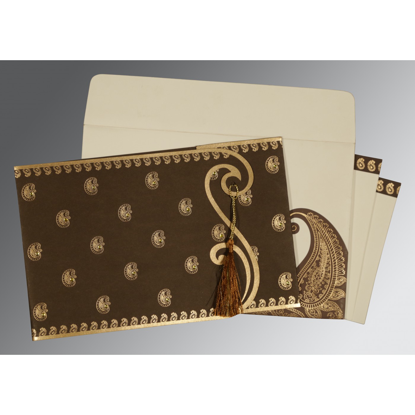 Elegant Paisley Wedding Invitations  Unique Paisley Theme C - New Jersey - Jersey City ID1594935 2