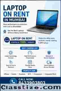 laptop on rent at Rs 899/- Mumbai, Vashi, Belapur, Navimumbai