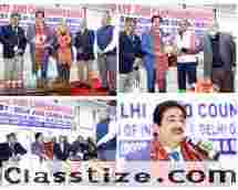 Sandeep Marwah Honoured at Indira Gandhi Stadium for Outstanding Sports Record