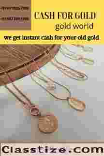 If you want instant cash for your old gold than sell your gold to the GOLDWORLD.