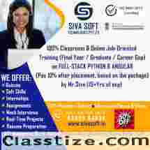  Classroom & Online Master Full-Stack Python (AI+DSA) with AWS, GCP,React, Internship Training Cours