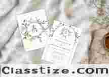Single Sheet Invites | Exquisite Premium Wedding Invitations & Cards
