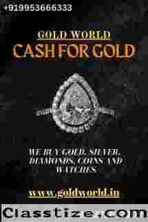 Get instant cash for gold at GOLD WORLD