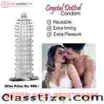 Get Reusable Dotted Crystal Condom Online Call 9836794089