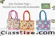 Jute Fashion Bags – Stylish, Eco-Friendly & Reusable
