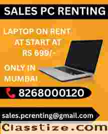 laptop on rent at Rs 699/- Vashi, Belapur, Navimumbai