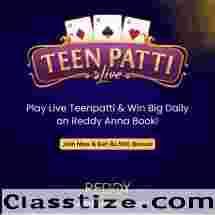 Experience Live Teenpatti Thrills with Reddy Anna Book