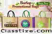 Eco Friendly and Customizable Burlap Promotional Bags
