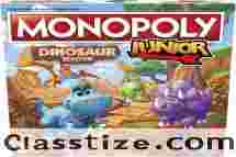 Hasbro Gaming Monopoly Junior Dinosaur Edition Board Game, Kids 