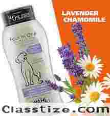 Wahl USA 4-in-1 Calming Pet Shampoo for Dogs – Cleans, Conditions, Detangles, & Moisturizes with Lavender Chamomile - Pet Friendly Formula - 24 Oz - Model 820000A