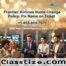 Frontier Airlines Name Change – Fix Passenger Errors | +1-855-869-7071