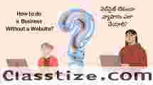 How to do a Business Without a Website?