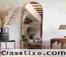 Buy Arch Full Length Mirror (Rose Gold) Online from Wooden Street