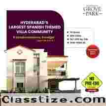 Praneeth Pranav Grove Park | Triplex Villas for Sale in Dundigal | Villa Projects in hyderabad