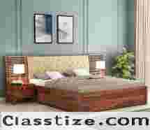 Sleek and Stylish Double Bed Designs - Wooden Street