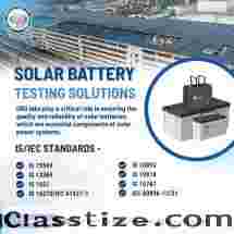 SOLAR BATTERIES Testing Lab In India
