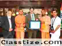Sandeep Marwah Honours ISKCON Leader with Life Membership of WPDRF