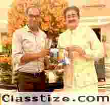 Writer Murari Gupta Presents His Books to Dr. Sandeep Marwah in Jaipur