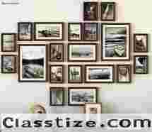 Buy Dark Brown Set of 20 Wall Photo Frames Online in India at Best Price - Modern Photo frames