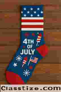 Celebrate Freedom, Showcase Your Brand: Custom 4th of July Socks!