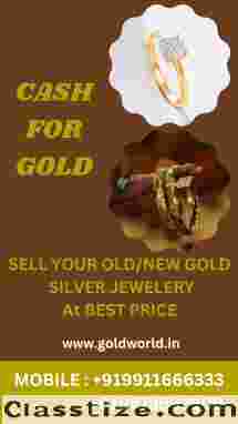 If you want instant cash for your old gold than sell your gold to the GOLDWORLD.