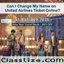 Need to Update Passenger Name on United? +1-855-869-7071