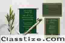 Elegant Scroll Wedding Invitations | Custom Scroll Cards & Boxes 