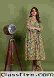 modal silk suits, chanderi block print suits, chanderi block print suits Jaipur