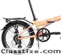 ZiZZO Forte Heavy Duty Folding Bike-Lightweight Aluminum Frame Genuine Shimano 20-Inch Folding Bike with Fenders, Rack and 300 lbs Weight Limit