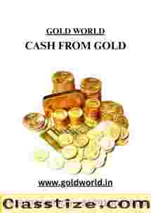 Get instant cash for gold at GOLD WORLD