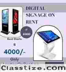 Rent A Digital signage start At rs. 4000/- Only In Mumbai 