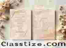 Single Sheet Invites | Exquisite Premium Wedding Invitations & Cards