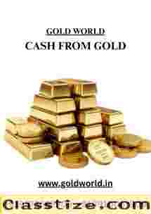 Get instant cash for gold at GOLD WORLD