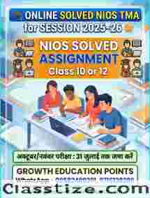 online nios solved assignment 2026 all subjects download pdf