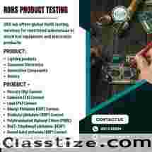 ROHS Compliance Testing Laboratory in India