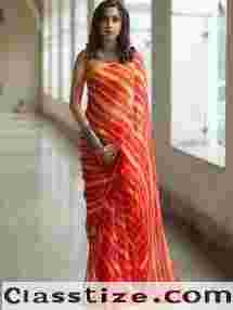 Jaipur Leheriya Saree Collection | Chiffon, Gota Patti & More