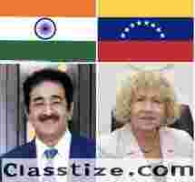 Dr. Sandeep Marwah Congratulates Ambassador of Venezuela on Independence Day
