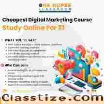The Cheapest Digital Marketing Course: Study Online for Just ₹1!