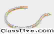 4 Ct Classic Round Lab Grown Diamond Tennis Bracelet | Luxury Diamond Jewellery Hyderabad