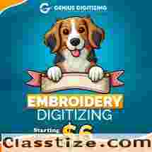Professional Embroidery Digitizing Services | Genius Digitizing